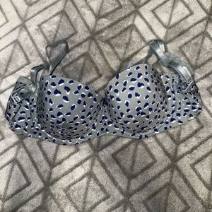 Stylish Gray and Blue Women's Bra